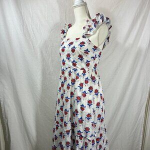 J Crew red, white, & blue sun dress
